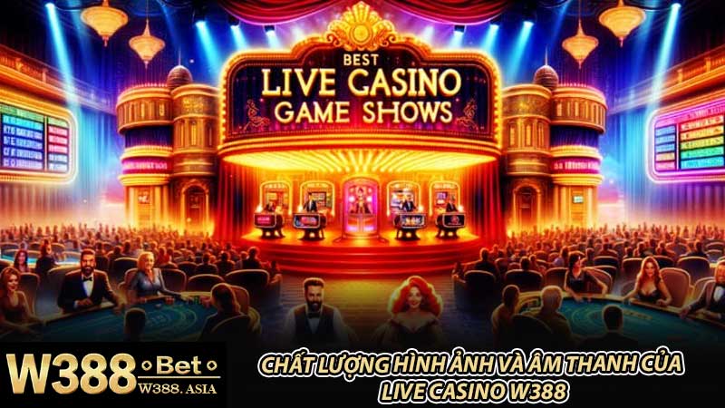 Chất lượng hình ảnh và âm thanh của live casino W388